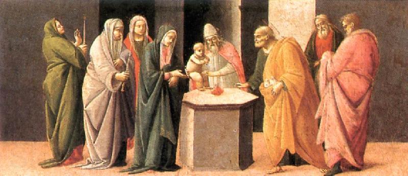 BARTOLOMEO DI GIOVANNI Predella: Presentation at the Temple  dd Germany oil painting art